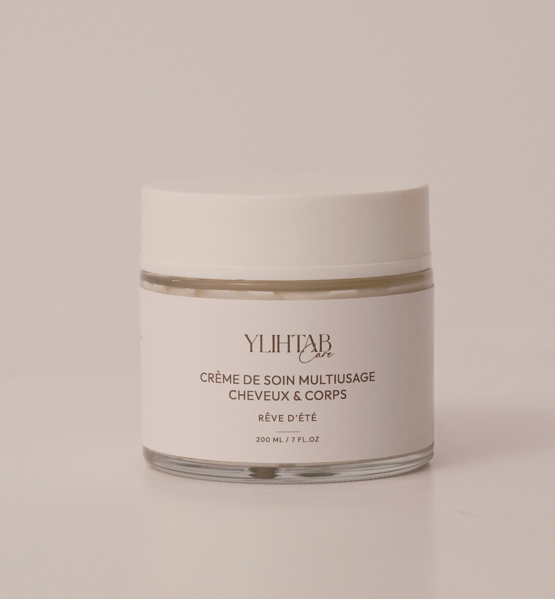 Pot de Crème Rêve d'été YLIHTAB CARE, soin multiusage cheveux et corps